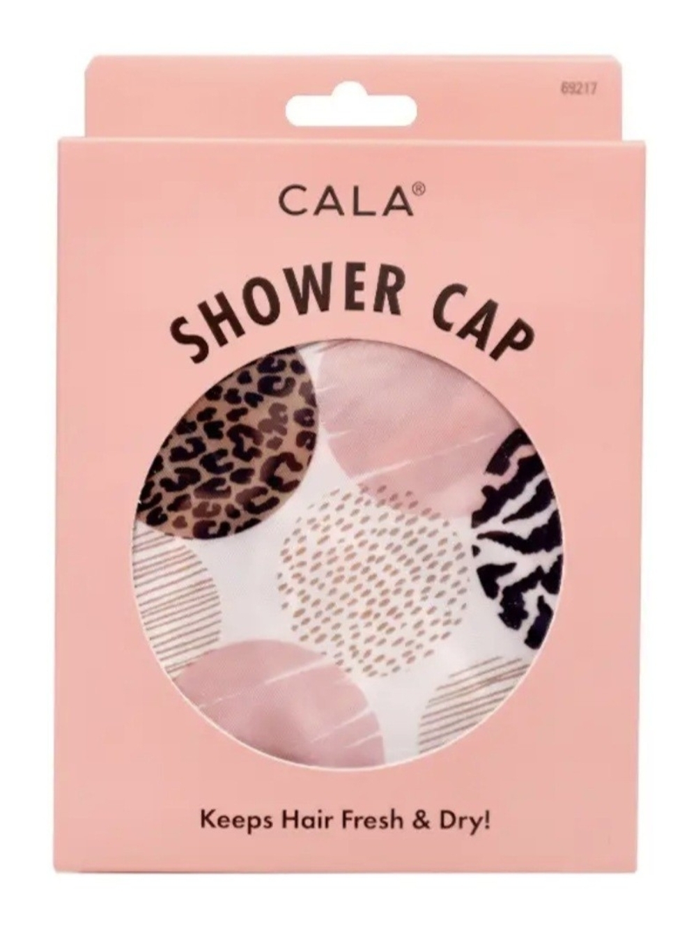 Pink Patterned Shower Cap - Keeps Hair Fresh & Dry